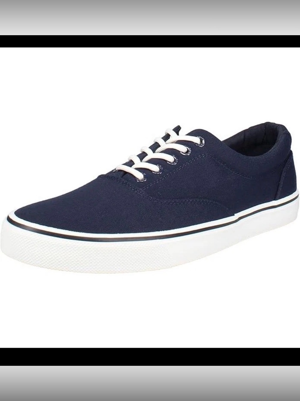 Izod Men’s Rangley Lace Up Canvas Fashion shoes Navy blue Size 8.5 M